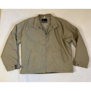 Vtg American Jac Winter Jacket Coat Tan Men’s XL 46 Lined Made In USA